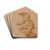 Study of a Seated Man by Pontormo (Jacopo Carucci) Drink Coasters - set of 4