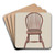 Windsor Chair by Dana Bartlett Art Drink Coaster set Windsor Chair by Dana Bartlett Art Drink Coaster set