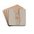 Stehender mnnlicher Akt by Otto Scholderer Drink Coasters - set of 4