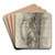Neptune by Giulio Campi Art Drink Coaster set
