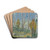 View on a Bay at the Sea toward a City in the South by Ernst Schiess Drink Coasters - set of 4 View on a Bay at the Sea toward a City in the South by Ernst Schiess Drink Coasters - set of 4