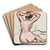 Seated Nude by Carl Newman Art Drink Coaster set Seated Nude by Carl Newman Art Drink Coaster set