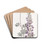 White-leaved Lupine by Sydenham Edwards Drink Coasters - set of 4