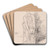 Figure Study by James Abbott McNeill Whistler Art Drink Coaster set