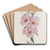 Ruddy Godetia by Sydenham Edwards Art Drink Coaster set