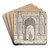 A Reconstruction of the Arch of Titus (above) and a View of the Ruins (below) by Jan Goeree Art Drink Coaster set