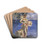 Young Woman in Full Figure at a Lake-shore (Diamantina) by Frank Buchser Drink Coasters - set of 4