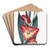 The Parrot Gladiole by Sydenham Edwards Art Drink Coaster set The Parrot Gladiole by Sydenham Edwards Art Drink Coaster set