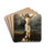 Penitent Magdalene at the foot of the cross by Francesco Hayez Drink Coasters - set of 4