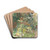 Gezicht in tuin by Barbara Elisabeth van Houten Drink Coasters - set of 4