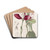 Even-flowered Lycaste by Sydenham Edwards Drink Coasters - set of 4