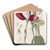 Even-flowered Lycaste by Sydenham Edwards Art Drink Coaster set