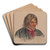 Mannsportrett, Vinje; mannshode by Adolph Tidemand Art Drink Coaster set