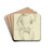 Orangutang by Sir Edwin Henry Landseer Drink Coasters - set of 4