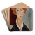 Portrait de femme by Amedeo Modigliani Art Drink Coaster set Portrait de femme by Amedeo Modigliani Art Drink Coaster set