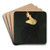 Laura in Blacks by Alice Pike Barney Art Drink Coaster set