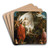 Time Unveiling Truth by Pompeo Batoni Art Drink Coaster set