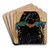Woman in kimono by Julian Falat Art Drink Coaster set