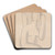 Combing by Mikul Galanda Art Drink Coaster set