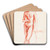 Poseeraava alaston mies by Magnus Enckell Art Drink Coaster set