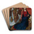 The Annunciation by Hans Memling Art Drink Coaster set