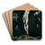 Christ Crucified With Toledo In The Background by El Greco (Domenikos Theotokopoulos) Art Drink Coaster set