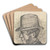 A Coachman in Delft by Jan Toorop Art Drink Coaster set