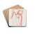 Seisova alaston malli, luonnos by Magnus Enckell Drink Coasters - set of 4