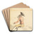 A Groom on Horseback, Drinking by Samuel Scott Art Drink Coaster set