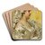Lady In White by Frederik Hendrik Kaemmerer Art Drink Coaster set Lady In White by Frederik Hendrik Kaemmerer Art Drink Coaster set