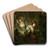 Water Nymphs by Witold Pruszkowski Art Drink Coaster set