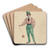 Boys by Will R. Barnes Art Drink Coaster set Boys by Will R. Barnes Art Drink Coaster set