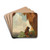 Die erste Eisenbahn by Carl Spitzweg Drink Coasters - set of 4