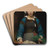 A Friend In Need by Emile-Auguste Hublin Art Drink Coaster set A Friend In Need by Emile-Auguste Hublin Art Drink Coaster set