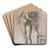 Lucretia by Lucas Van Leyden Art Drink Coaster set Lucretia by Lucas Van Leyden Art Drink Coaster set