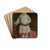 Portrait of a girl by Stanisaw Dbicki Drink Coasters - set of 4