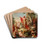 The sermon of John the Baptist by Johann Lucas Kracker Drink Coasters - set of 4