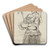Shepherdess by Winslow Homer Art Drink Coaster set Shepherdess by Winslow Homer Art Drink Coaster set
