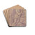 Den hellige Hieronymus i rkenen by Giovanni de' Vecchi Drink Coasters - set of 4
