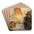 Cliffs of the Upper Colorado River, Wyoming Territory by Thomas Moran Art Drink Coaster set