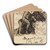 Study of a figure Sitting by Benjamin Robert Haydon Art Drink Coaster set