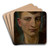 Head of Emaciated Boy by Ladislav Mednynszky Art Drink Coaster set