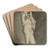 A study of a boy playing the whistle by Frantiek Klimkovi Art Drink Coaster set