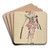 Pierrot Boys by Will R. Barnes Art Drink Coaster set Pierrot Boys by Will R. Barnes Art Drink Coaster set