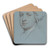 Portrait of Jonathan Richardson, Junior, the artist's son by Jonathan Richardson the Elder Art Drink Coaster set Portrait of Jonathan Richardson, Junior, the artist's son by Jonathan Richardson the Elder Art Drink Coaster set