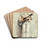 Pierrot by Lon Franois Comerre Drink Coasters - set of 4