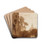 Paysage avec un clocher by Franois-Marius Granet Drink Coasters - set of 4