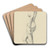 Study of Standing Female Nude - From the Side by tefan Polkorb Art Drink Coaster set Study of Standing Female Nude - From the Side by tefan Polkorb Art Drink Coaster set