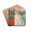 Portrait Of A Young Woman In A Conservatory by James Tissot Drink Coasters - set of 4