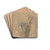 A male and a female figures (study for 'Golgotha') by Otto Greiner Drink Coasters - set of 4